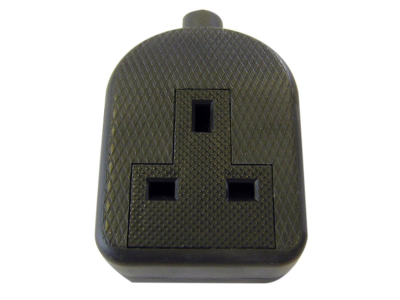 Dencon Trailing Socket 13A 1-Gang Black DCN9432BNB
