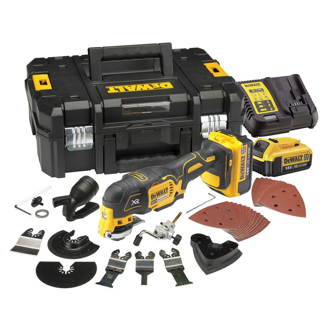 Dewalt 18v XR Brushless Quick Release Multi Tool - DCS355M2 - 4.0Ah Pack