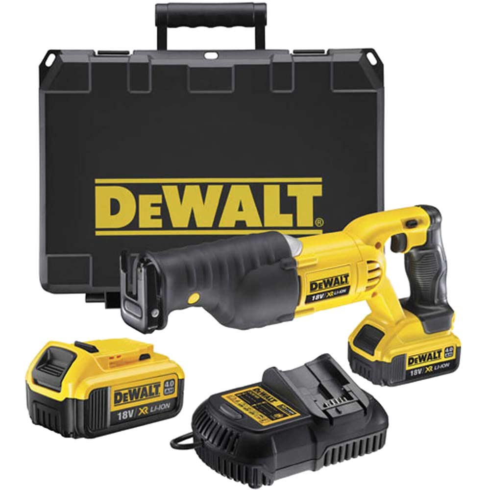 DeWALT DCS380M2 18v XR Premium Reciprocating Saw - 4.0ah Pack