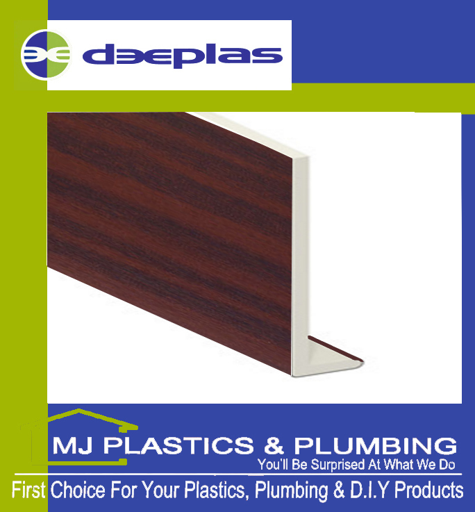 Deeplas 150mm Capping Fascia Board Square Edge - Mahogany
