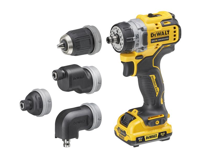 DeWALT Power Tools DCD703L2T XR BL Multi-head Drill Driver 12V 2 x 3.0Ah Li-ion DEWDCD703L2T
