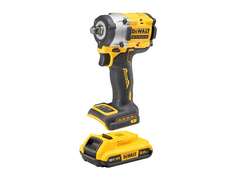 DeWALT Power Tools DCF921D2T XR BL 1/2in Impact Wrench 18V 2 x 2.0Ah Li-ion DEWDCF921D2T