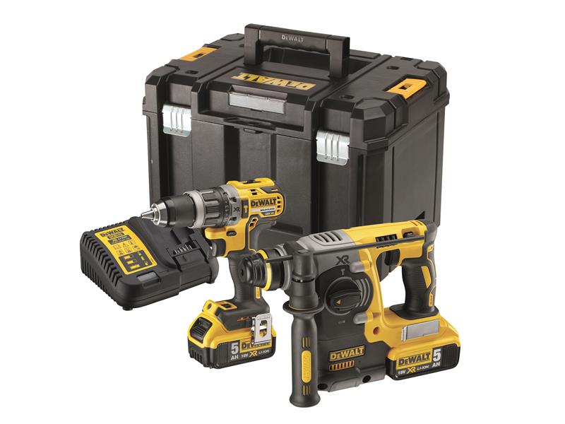 DeWALT Power Tools DCK207P2T XR Brushless Twin Pack 18V 2 x 5.0Ah Li-ion DEWDCK207P2T