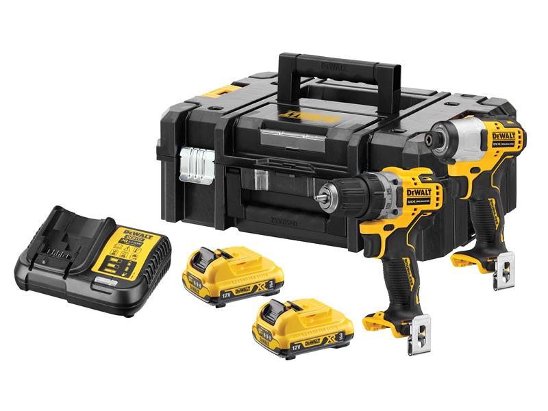 DeWALT Power Tools DCK2110L2 XR Brushless Sub-Compact Twin Pack 12V 2 x 3.0Ah Li-ion DEWDCK2110L2