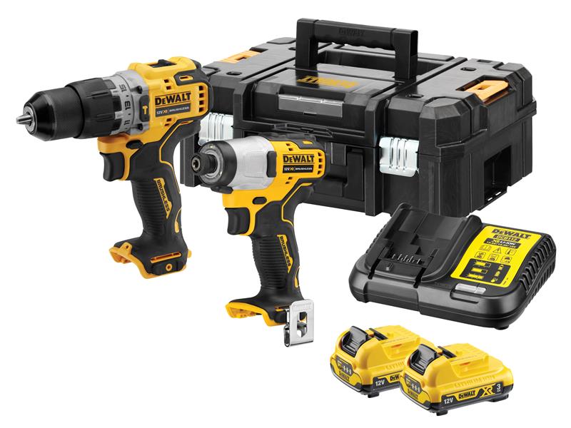 DeWALT Power Tools DCK2111L2T XR Brushless Sub-Compact Twin Pack 12V 2 x 3.0Ah Li-ion DEWDCK2111L2