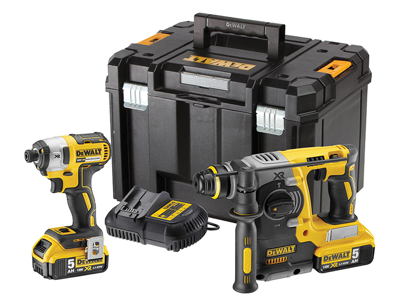 DeWALT Power Tools DCK2532P2 XR Brushless Twin Pack 18V 2 x 5.0Ah Li-ion DEWDCK2532P2