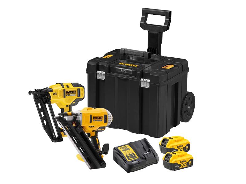 DeWALT Power Tools DCK264P2T XR Nailer Twin Pack 18V 2 x 5.0Ah Li-ion DEWDCK264P2T
