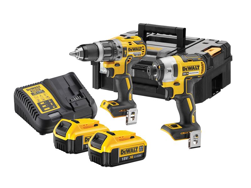 DeWALT Power Tools DCK266M2T TSTAK Twin Kit 2 x 4.0Ah Li-ion DEWDCK266M2T