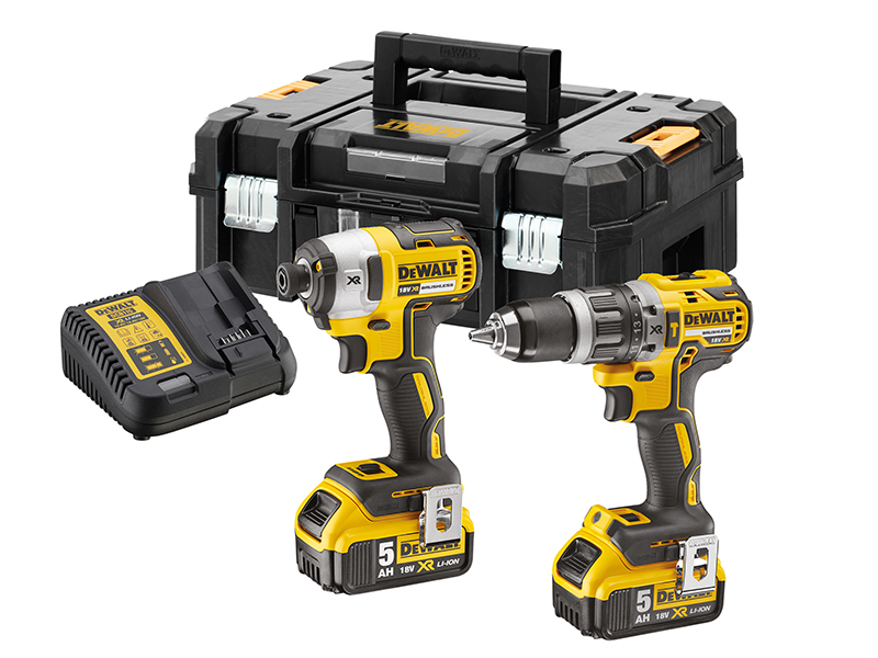 DeWALT Power Tools DCK266P2T XR Brushless Twin Pack 18V 2 x 5.0Ah Li-ion DEWDCK266P2T