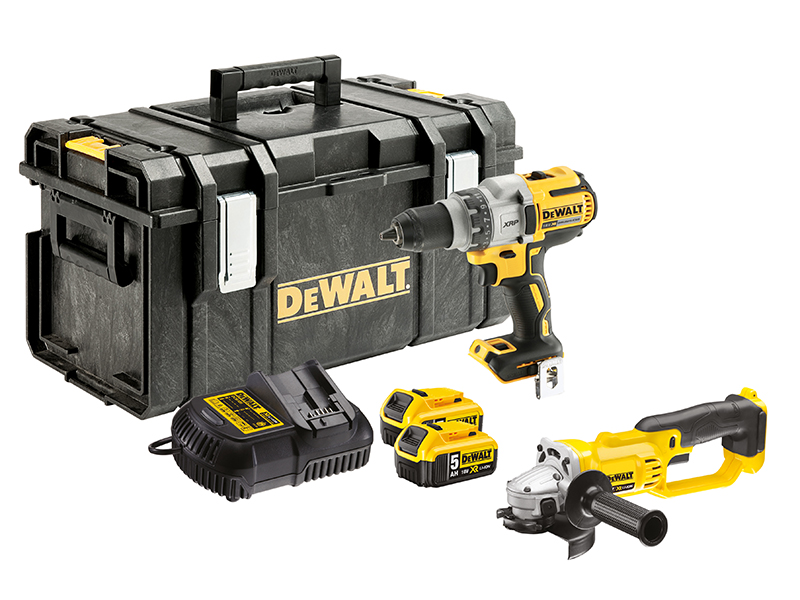 DeWALT Power Tools DCK278P2 XR Twin Pack 18V 2 x 5.0Ah Li-ion DEWDCK278P2