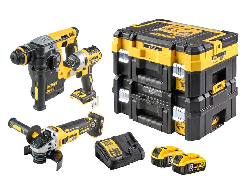 DeWALT Power Tools DCK305P2T XR Brushless Triple Kit 18V 2 x 5.0Ah Li-ion DEWDCK305P2T