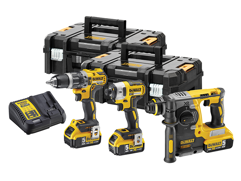 DeWALT Power Tools DCK368P3T XR Brushless Kit 18V 3 x 18V 5.0Ah Li-ion DEWDCK368P3T