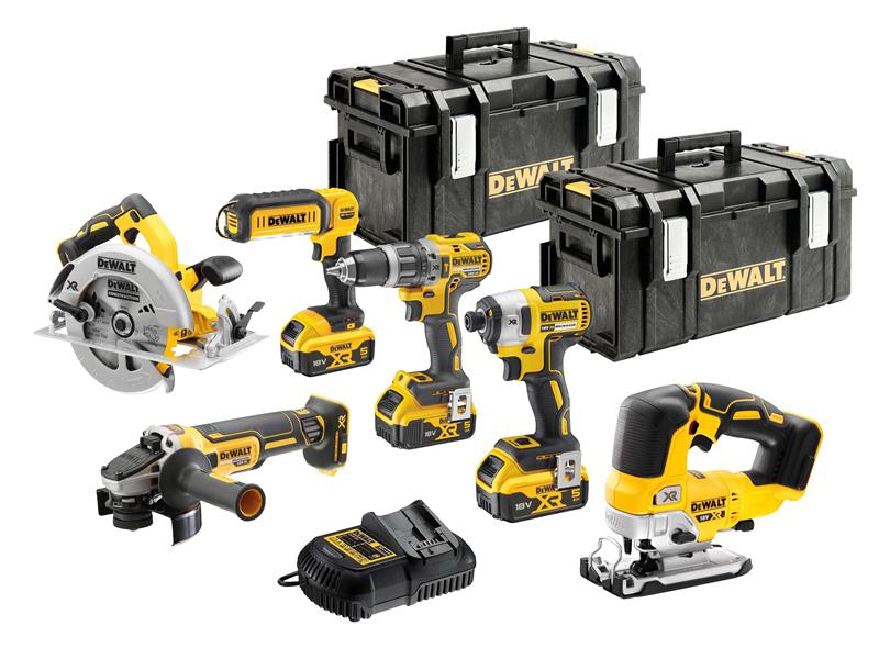 DeWALT Power Tools DCK663P3 XR Brushless 6 Piece Kit 18V 3 x 5.0Ah Li-ion DEWDCK663P3