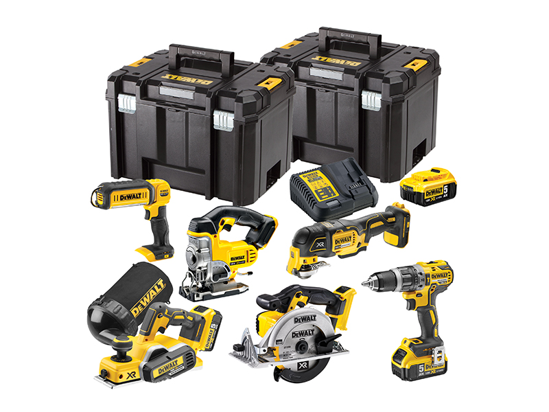 DeWALT Power Tools DCK665P3T XR Compact 6 Piece Woodworking Kit 18V 3 x 5.0Ah Li-ion DEWDCK665P3