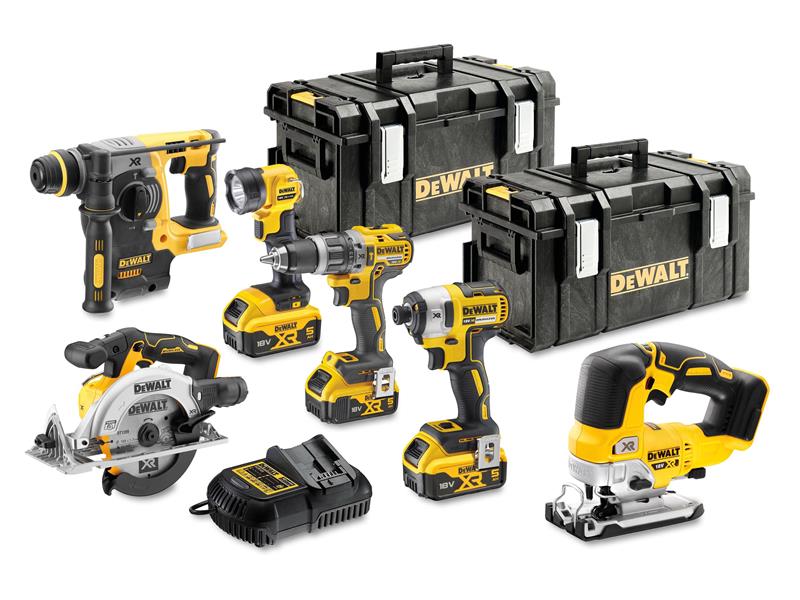DeWALT Power Tools DCK690P3T XR Brushless 6 Piece Kit 18V 3 x 5.0Ah Li-ion DEWDCK690P3T