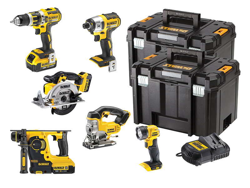 DeWALT Power Tools DCK699M3T XR 6 Piece Kit 18V 3 x 4.0Ah Li-ion DEWDCK699M3T