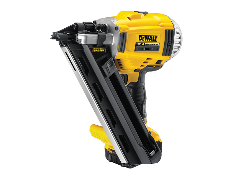 DeWALT Power Tools DCN692P2 Cordless XR 2-Speed First Fix Nailer 90mm 18V 2 x 5.0Ah Li-ion DEWDCN692P2