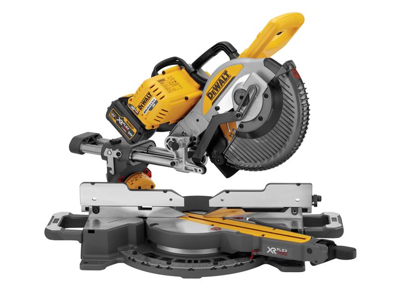 DeWALT Power Tools DCS727T2 XR FlexVolt Slide Mitre Saw 250mm 54V 2 x 2.0Ah Li-ion DEWDCS727T2