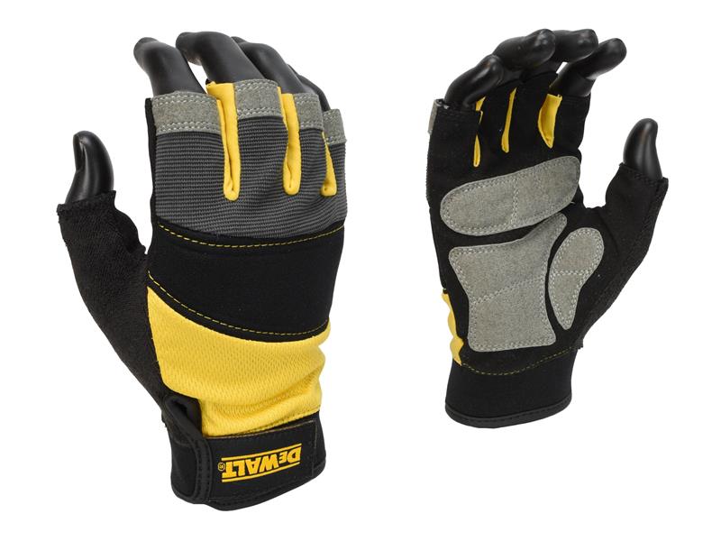 DeWALT Power Tools Fingerless Performance Gloves - Large DEWDPG213L