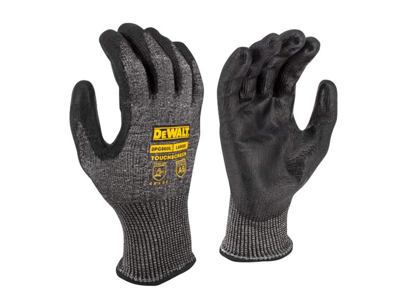 DeWALT Power Tools Cut D Touchscreen Gloves - L (Size 9) DEWDPG860L