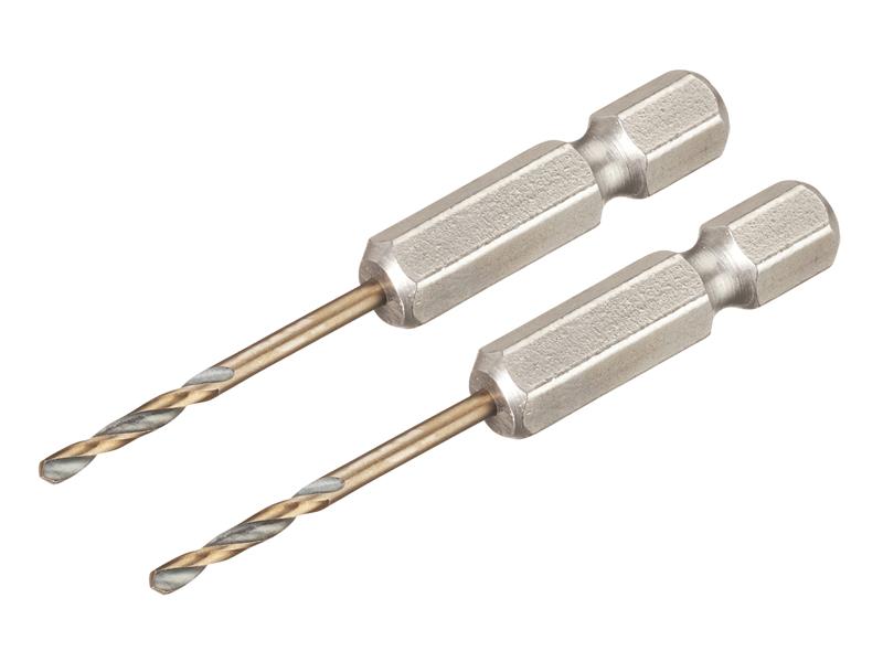 DeWALT Power Tools BLACK&amp;GOLD Hex HSS-G Drill Bits (2) 2.0mm DEWDT20600QZ