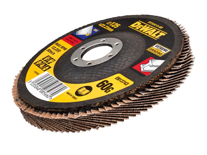 DeWALT Power Tools DT30622 Extreme Metal Flap Disc 125 x 22.2mm x 80G DEWDT30622QZ