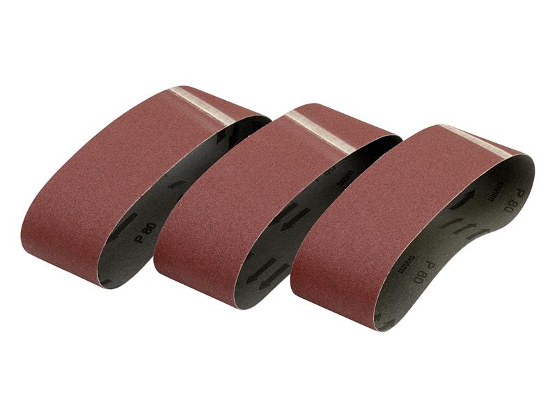 DeWALT Power Tools Sanding Belt 533 x 75mm 60G Pack of 3 DEWDT3376QZ