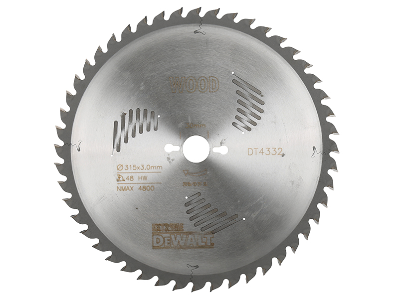 DeWALT Power Tools Series 60 Circular Saw Blade 315 x 30mm x 48T DEWDT4332QZ