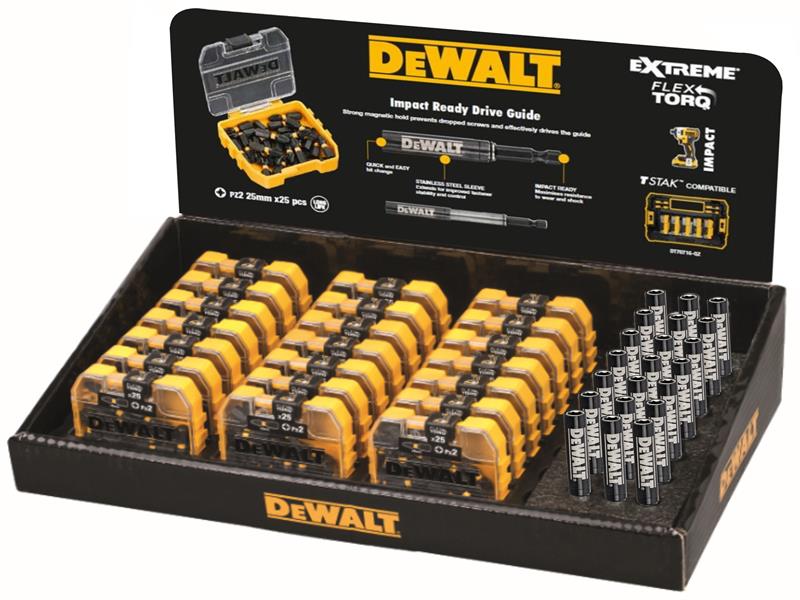 DeWALT Power Tools DT70588T PZ2 25mm Impact Bit Display 21 x Packs of 25 DEWDT70588QZ