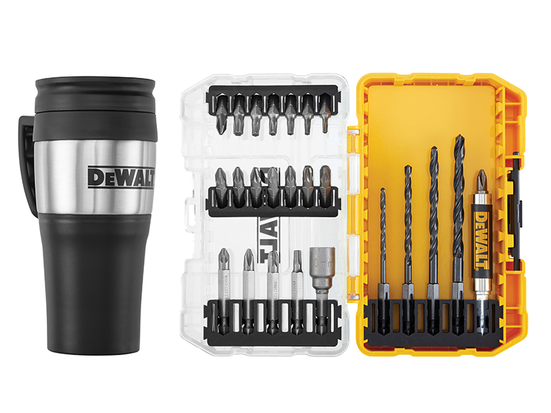 DeWALT Power Tools DT70707 Drill Drive Set, 25 Piece + Mug DEWDT70707QZ