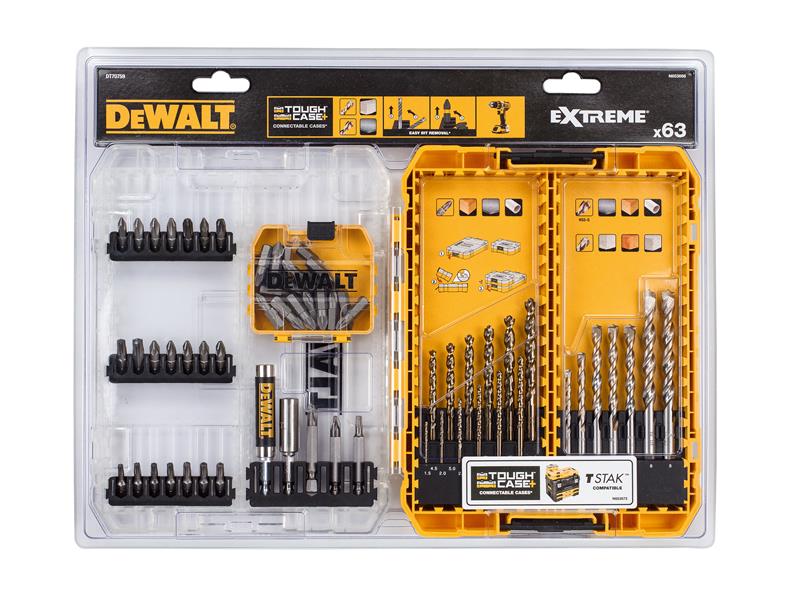 DeWALT Power Tools DT70759 Mixed Drill &amp; Bit Set, 63 Piece DEWDT70759QZ