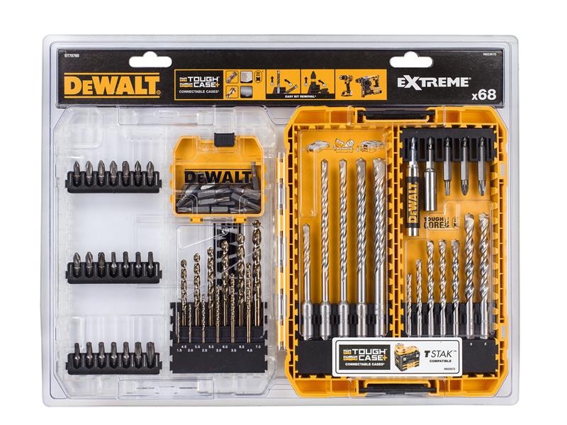 DeWALT Power Tools DT70760 Mixed Drill &amp; Bit Set, 68 Piece DEWDT70760QZ