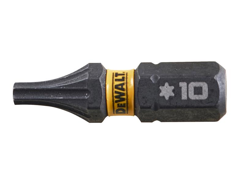 DeWALT Power Tools EXTREME FlexTORQ Bits T10 x 25mm (Pack 5) DEWDT7379TQZ