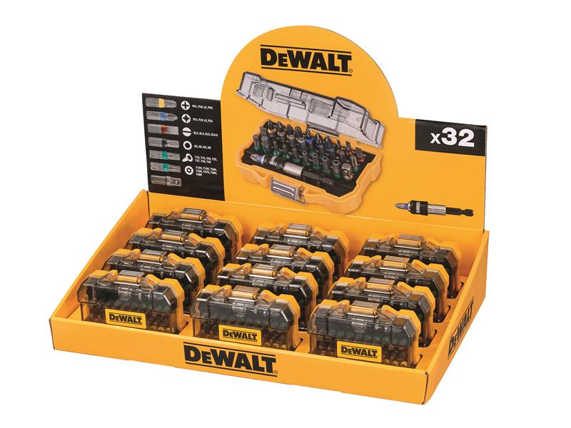 DeWALT Power Tools Screwdriver Bit Set 32 Piece Merchandiser of 12 DEWDT7969MQZ