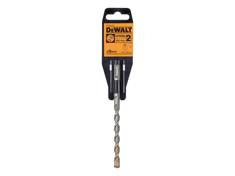 DeWALT Power Tools SDS Plus EXTREME 2 Drill Bit 9 x 160mm DEWDT9536QZ