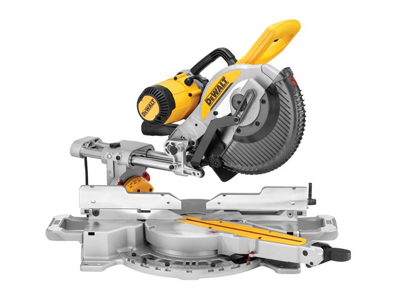 DeWALT Power Tools DWS727 XPS Double Bevel Slide Mitre Saw 250mm 1675W 110V DEWDWS727L