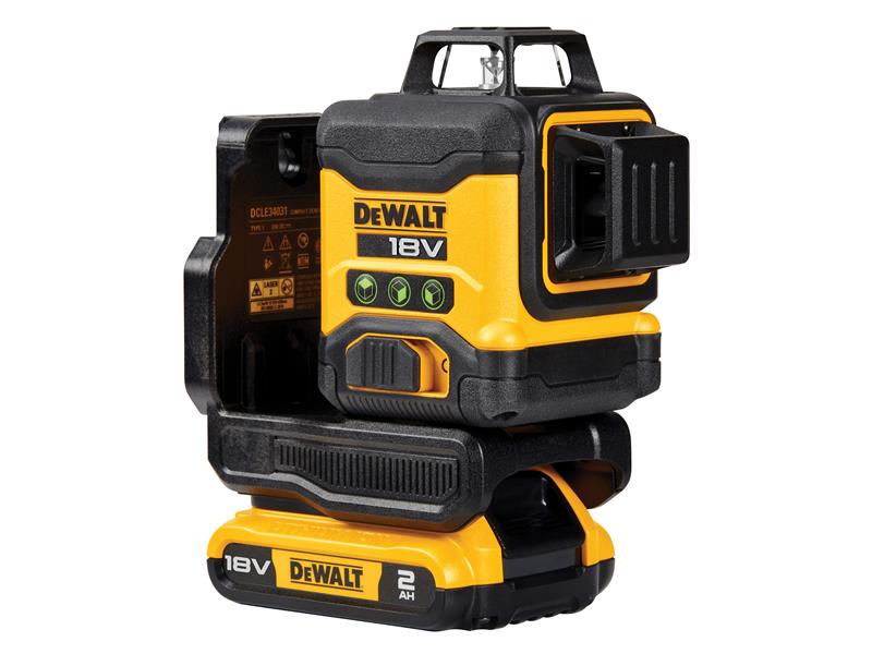 DeWALT Power Tools DCLE34031D1 3 x 360 Multi Line Laser 18V 1 x 2.0Ah Li-ion DEWLE34031D1