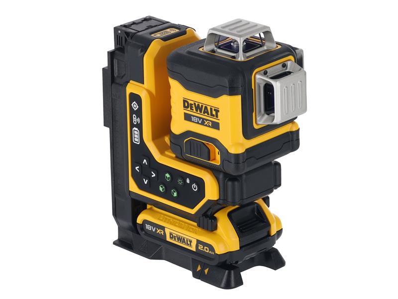DeWALT Power Tools DCLE34035D1 3x360 Remote Control Green Laser 18V 1 x 2.0Ah Li-ion DEWLE34035D1