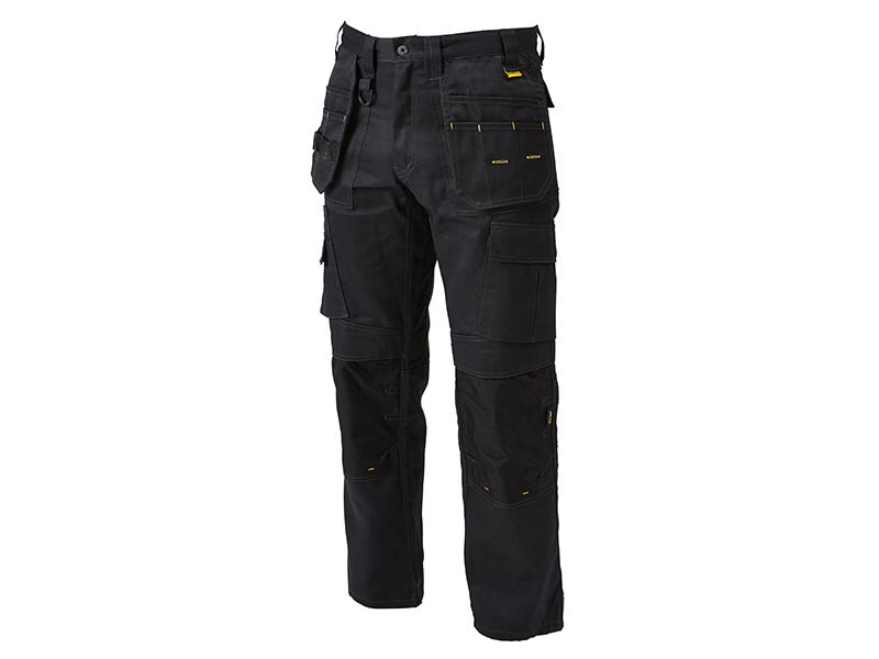 DeWALT Power Tools Pro Tradesman Black Trousers Waist 30in Leg 33in DEWPROT3033