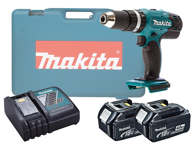 Makita DHP453 18V Brushed Combi Drill LXT - 4.0Ah Pack