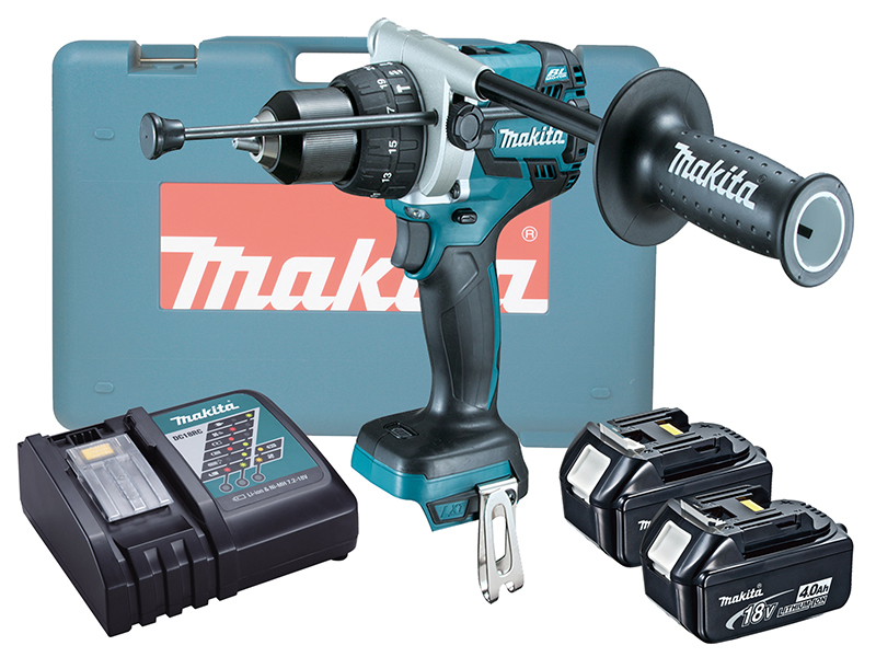 Makita DHP481Z 18V Brushless Combi Drill LXT Variable Speed By Trigger - 4.0Ah Pack