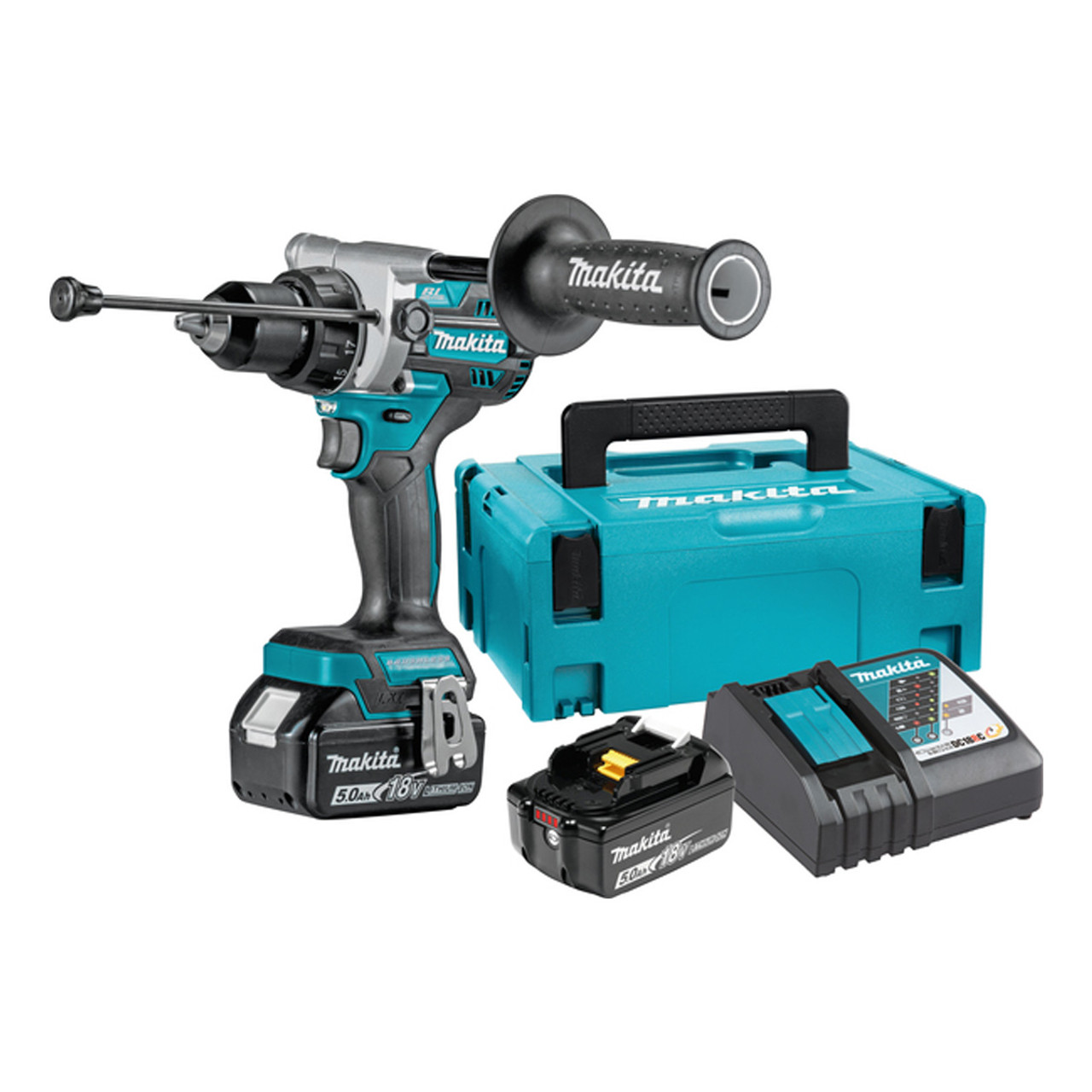 Makita DHP486RTJ 18V Brushless Heavy-Duty Combi Drill - 5.0AH Pack