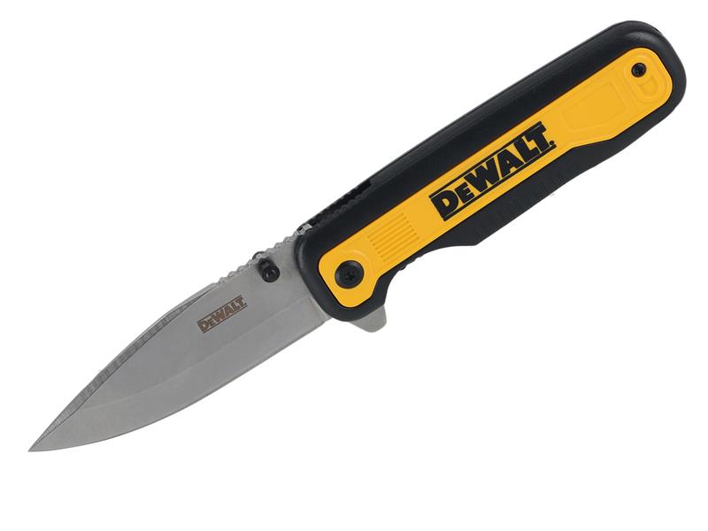 DeWALT Hand Tools Drop Point Folding Pocket Knife DHT010993