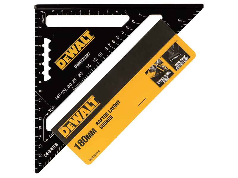 DeWALT Hand Tools Metric Speed Square 18cm DHT025227
