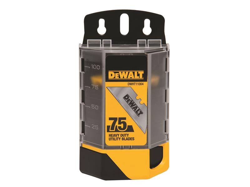 DeWALT Hand Tools Induction Hardened Utility Blades (Dispenser of 75) DHT711004