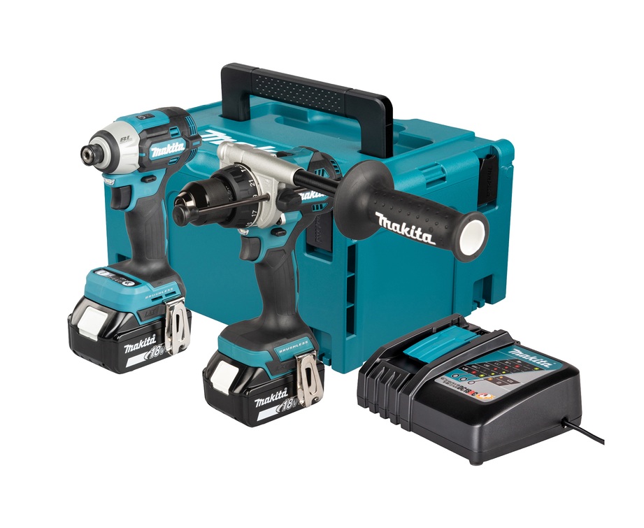Makita DLX2566TJ 18v LXT Brushless Twin Pack (DHP492 & DTD201)