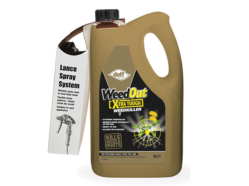 DOFF WeedOut Xtra Tough Weedkiller RTU 3 litre DOFQC00DOF02