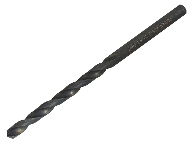 Dormer A100 HSS Jobber Drill Bit 4.30mm OL:80mm WL:47mm DORA100430