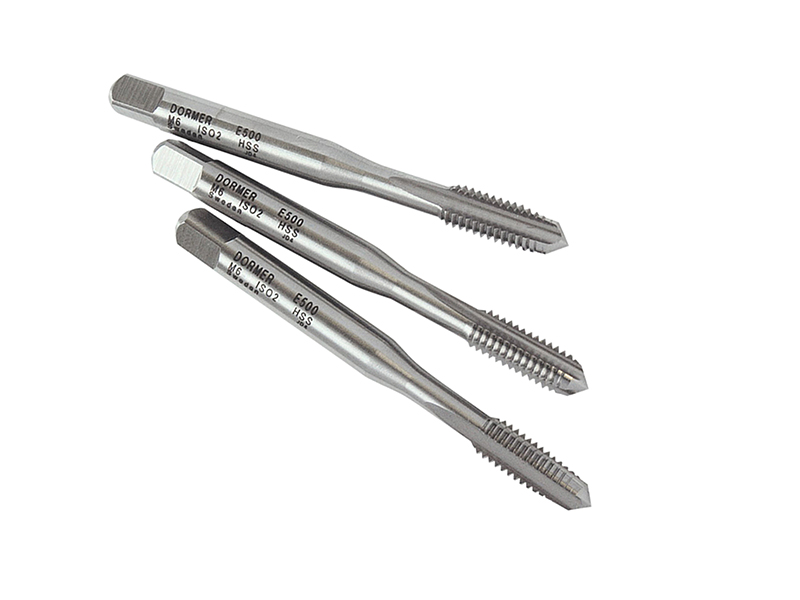 Dormer E500 HSS Coarse Tap Straight Flute 3mm Set of Three DORE50030SET