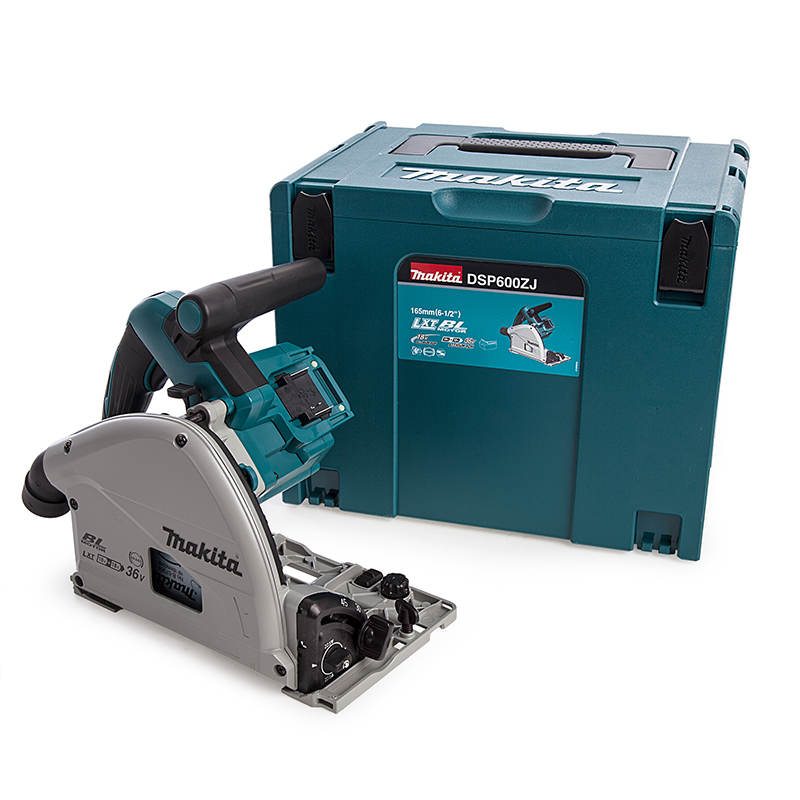 Makita DSP600ZJ 36V (18V Twin) Brushless Plunge Saw 165mm LXT - Body Only